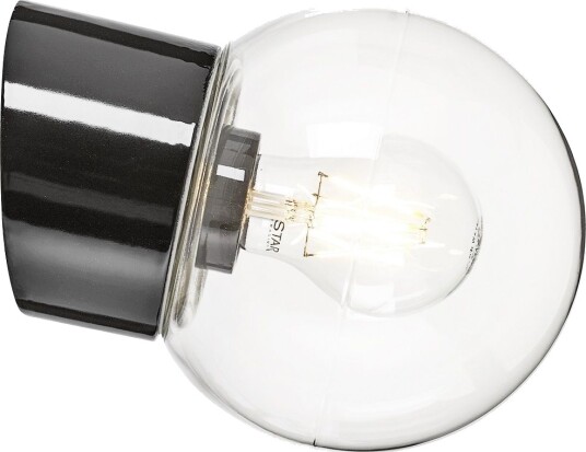 Classic Glob 150 Vegglampe  E27 IP54  Klart Glass