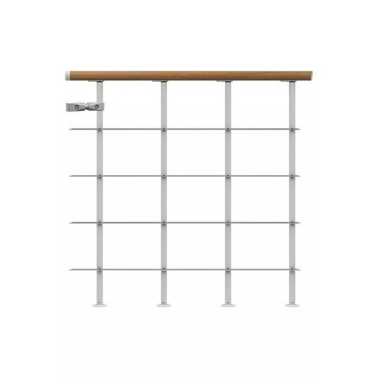 Dolle Gelender Til Repos Boston Eik Startkit Pearl Grey