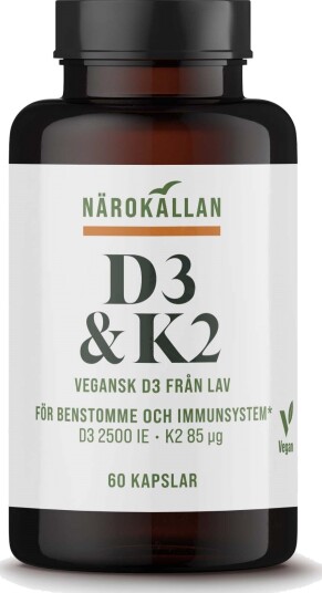 Närokällan D3 & K2 60 stk Närokällan D3 & K2 60 stk