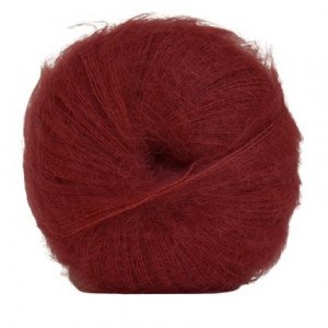 Hjertegarn Silk Kid Mohairgarn 1041 Bringebærrød