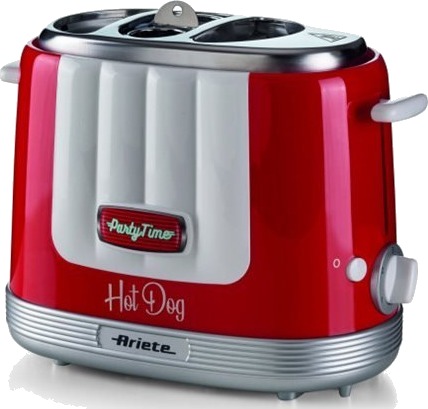 Ariete Party Time 0206 - Varm pølsemaskin - 650 W - rød Ariete Party Time 0206 - Varm pølsemaskin - 650 W - rød
