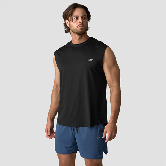 Icaniwill Stride Sleeveless T skjorte Svart Large