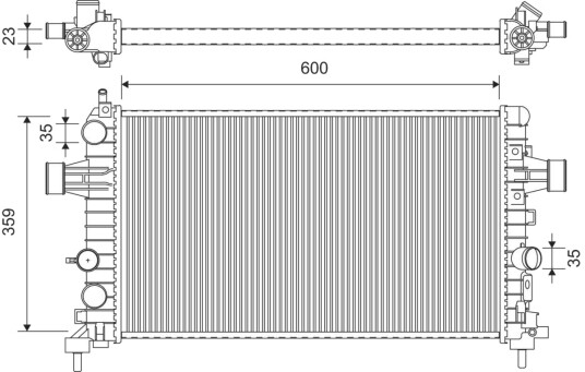 VALEO 701368 Radiator motorkjøling