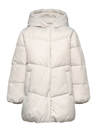 Mango Hood Puffer Coat - Cream - 11