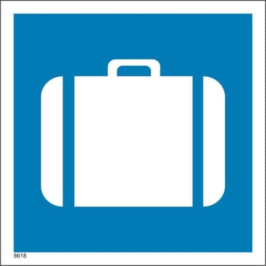 Baggasje Alu plate 15x15cm Etterlysende