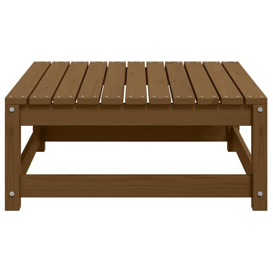 vidaXL Fotskammel til hage 70x70x30 cm honningbrun heltre furu