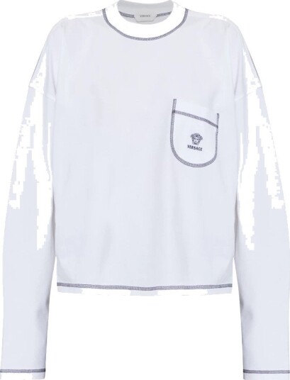 Versace Dame Topper Hvit L,