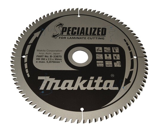 Makita B 33875 Sirkelsagblad 260x30x84T