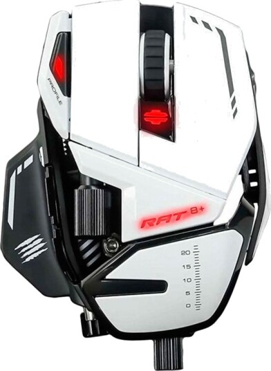 Mad Catz RAT 8+ Gamingmus Hvit