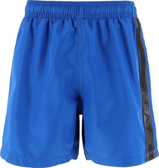 EA7 Badshorts tyrkisk Sea m. Logostripe EA7 8 år 128 Badetøy Blå