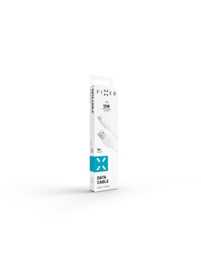 FIXED USB-A to USB-C cable 1m White FIXED USB-A to USB-C cable 1m White
