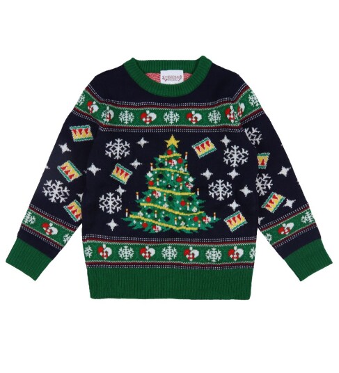 Happy Seasons Christmas Tree Sweater Led Kids - Multi/patterned - 80-92