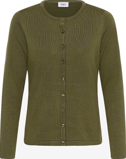Saint Tropez A8661 Milasz R Neck Cardigan Green XL Saint Tropez A8661 Milasz R Neck Cardigan Green XL