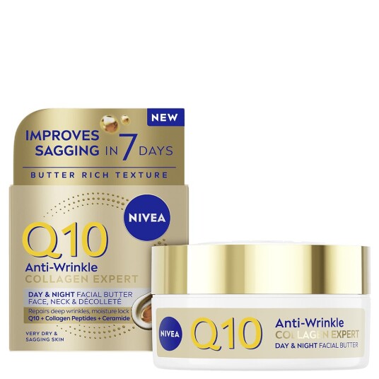 NIVEA Q10 Collagen Expert Ansiktskrem 50 ml - Den beste dag- og nattpleien for rynker NIVEA Q10 Collagen Expert Ansiktskrem 50 ml - Den beste dag- og nattpleien for rynker
