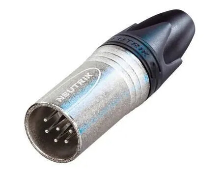 Neutrik xlr plugg 6p hann sølv Neutrik xlr plugg 6p hann sølv
