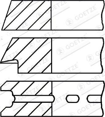 Stempelringsett GOETZE ENGINE 08-990705-00