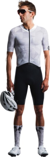 FUSION Tempo! Road Race Suit Cykeldragt Herre Hvit XL FUSION Tempo! Road Race Suit Cykeldragt Herre Hvit XL