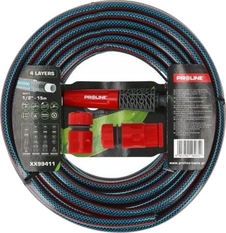 Profast Hageslange 1/2" 15 M Med Koblinger Og Sprinkler