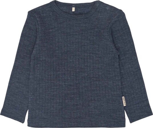 Mikk line Merino Wool Ls Top Navy 110