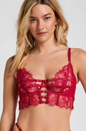 Hunkemöller Ikke Polstret BH Med Bøyle Lang Linje Bea Rosa