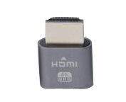 MicroConnect 4K HDMI Dummy Adapter Grå - Universell Virtuell Display Adapter MicroConnect 4K HDMI Dummy Adapter Grå - Universell Virtuell Display Adapter