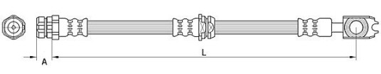 Bremseslange METZGER 4111474 Bremseslange METZGER 4111474