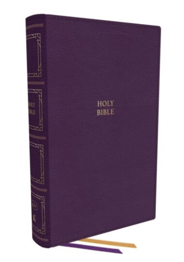 KJV Holy Bible: Paragraphstyle Large Print Thinline with 43,000 Cross References, Purple Leathersoft, Red Letter, Comfort Print: King James Version