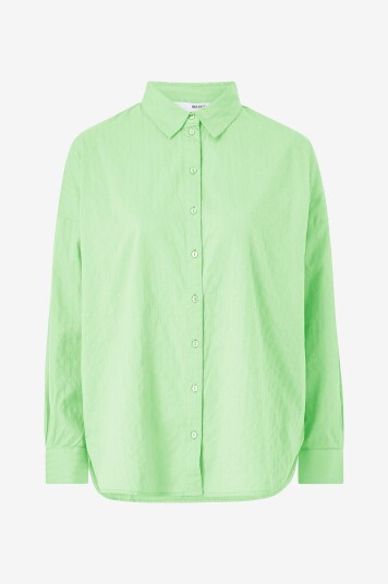 Selected FEMME - Bluse slfLina-Sanni LS Shirt - Grønn