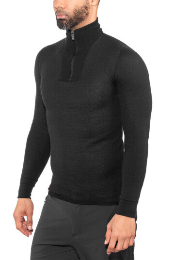 Woolpower 200 Turtleneck med glidel?s Svart XL 2023 Thermoundert?y overdeler