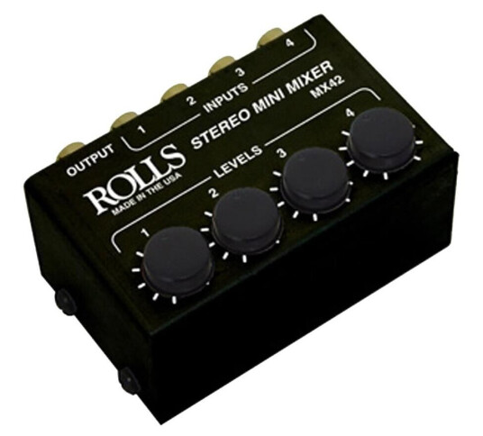 Rolls Mx42 Stereo Mini Mixer Rolls Mx42 Stereo Mini Mixer