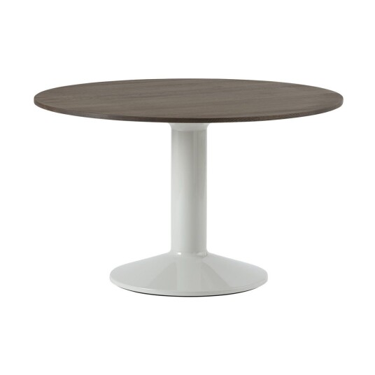 Muuto Midst søylebord Ø 120 cm Dark Oiled Oak-Grey
