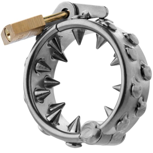 Master Series Impaler Locking CBT Balls Ring - Sølv Master Series Impaler Locking CBT Balls Ring - Sølv