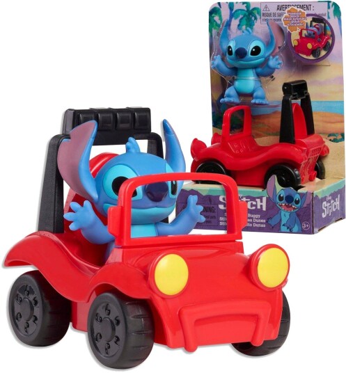 Disney Stitch Strandbil med figur lekesett 7,5 cm fra 3 år
