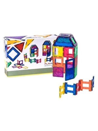 Playmags Magnetic tiles 3D 161 48 pcs set