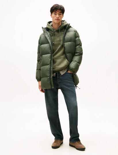 Tommy Jeans Tjm Essential Down Parka Ext   Green   XS
