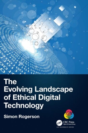 The Evolving Landscape Of Ethical Digital Technology Av Simon Rogerson