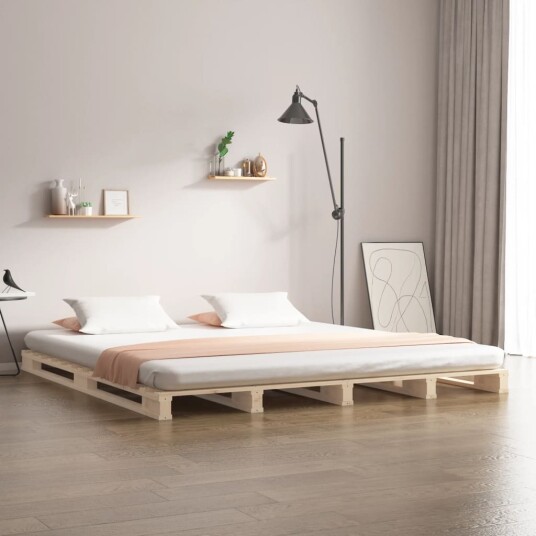 vidaXL Sengeramme 120x190 cm heltre furu 4FT Small Double vidaXL Sengeramme 120x190 cm heltre furu 4FT Small Double