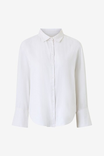 Gina Tricot   Linskjorte Oversized Linen Shirt   Hvit