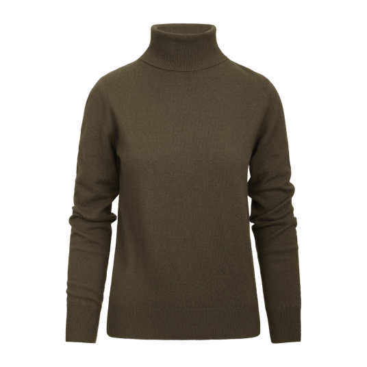 Bailey Turtleneck Dark Olive M Merino turtleneck