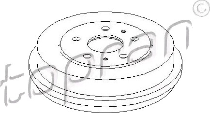 Bremsetrommel TOPRAN 302 472