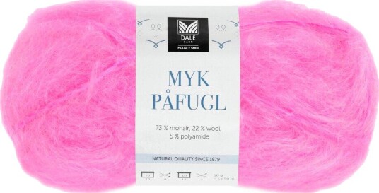 Dale Garn Dale Myk Påfugl 7957 Neonrosa