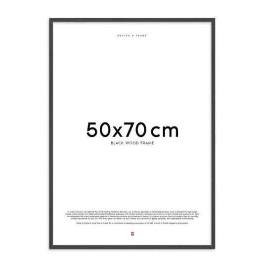 Poster & Frame Treramme 50x70 cm svart
