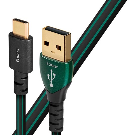 AudioQuest Forest USB-A to USB-C USB kabel Grønn AudioQuest Forest USB-A to USB-C USB kabel Grønn