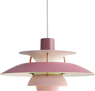 Louis Poulsen PH 5 Mini Pendel Nyanser av rosa