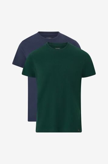 Lee   T skjorten Twin Pack Crew 2 pakning   Flerfarget