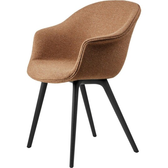 Gubi Bat Spisebordstol Polstret / Plastbase Around Bouclé 032