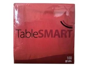 Serviet Tablesmart 40X40cm 3-Lag Fsc Bordeaux,100 Stk/Pk