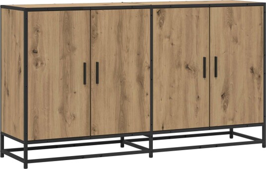 vidaXL Serviesskap Artisan eik 134 x 35 x 76 cm Konstruert tre