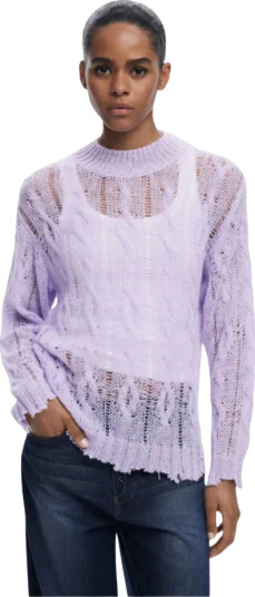Desigual Dame Strikkevarer Lilla M