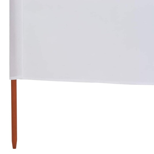 vidaXL Vindskjerm 6 paneler stoff 800x160 cm sandhvit